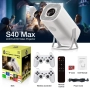 % Нов S40Max 450 Смарт проектор и игрова конзола с 35 000 вградени игри 4K, Android 11, снимка 13