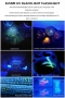 Alonefire 365nm UV Фенер акумулаторна флуоресцентна лампа за откриване на петна, течове масло, пари, снимка 11