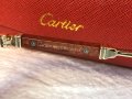 Cartier мъжки слънчеви очила с дървени дръжки, снимка 10