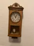 J. Schrenk Немски Стенен часовник с махало и батерии , снимка 3