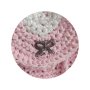 Розова раница, ръчно плетена, подходяща за малки и големи дами, снимка 4