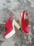 Модерни дамски сандали в червен цвят. Промо цена само 39.00 лева. , снимка 5