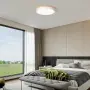 Кръгъл LED плафон Qamra 36 W с дървесен акцент, снимка 6