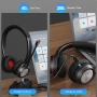 Beebang Bluetooth слушалки с микрофон, безжични с бутон за изключване, снимка 4