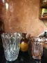 вази масивно стъкло бяла и розово и стомна керамика, снимка 5