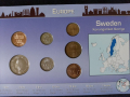 Комплектен сет - Швеция 1971-2001 , 7 монети, снимка 2