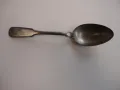 Старинна посребрена бронзова лъжица , снимка 6