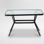 Елегантна правоъгълна маса – стъклен плот, модерен и устойчив дизайн, снимка 9