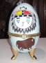 Порцеланово яйце в стил Феберже , снимка 1 - Колекции - 44292653