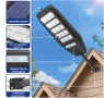 Соларна улична LED лампа 300W с дистанционно управление, сензор за движение и монокристален панел, снимка 7