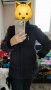 Дамско черно яке от плат, снимка 1 - Якета - 38601578