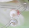 Ослепително колие от бели естествени перли,8мм, снимка 3
