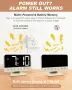 Дигитален будилник със силен сигнал (30–110 dB), подходящ за хора с дълбок сън и работещи на смени, снимка 7