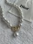 Колие с перли Dior с противопрахово пликче , снимка 3