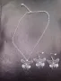 Сребърен комплект колие и обици , снимка 8