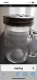Стъклена чаша, буркан с капачка Kilner, снимка 1