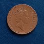 1 пени Великобритания 1986 Кралица Елизабет II  Монета от Обединеното Кралство , снимка 2