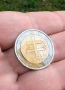 Грешно отсечена евро монета, снимка 3