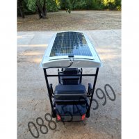 Соларна Електрическа Триколка за трима BULLMAX B10 SOLAR с аудио система и много екстри, снимка 16 - Инвалидни колички - 38171492