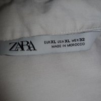 Много интересен модел риза с дълъг ръкав  ZARA р-р XL, снимка 7 - Ризи - 34486419