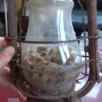 Стар немски газен фенер, снимка 4 - Антикварни и старинни предмети - 38431275