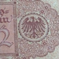 Райх банкнота 2 марки 1920г. Германия рядка за колекционери 28260, снимка 8 - Нумизматика и бонистика - 37144766