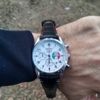 SEIKO Presage ежедневен мъжки кварцов часовник кожена каишка, черно-бял циферблат, снимка 2 - Мъжки - 42898200