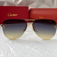 Cartier 2023 мъжки слънчеви очила авиатор унисекс дамски слънчеви очила, снимка 2 - Слънчеви и диоптрични очила - 42842614