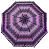 Сгъваем автоматичен черен лилав сив чадър за дъжд на точки 31 см, снимка 1 - Други - 42875364