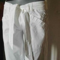 Бели памучни бермуди H&M👖🍀40 р-р(М/L)👖🍀арт.542, снимка 2 - Къси панталони и бермуди - 29396671
