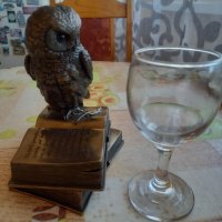 Статуетка сова с книга, снимка 5 - Други ценни предмети - 42858742