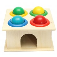 3568 Дървена играчка с топчета и чукче, снимка 8 - Образователни игри - 37816918
