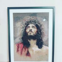 5 D Диамантен гоблен Исус, снимка 2 - Гоблени - 31544196