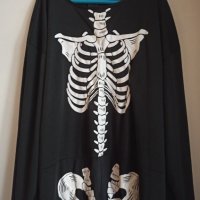 180см Мъжки карнавален костюм Скелет за Хелоуин , снимка 4 - Спортни дрехи, екипи - 44252395
