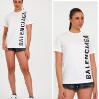 Бяла тениска  Balenciaga Br320, снимка 1 - Тениски - 37038891