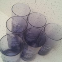 Стъклени чаши Кока Кола от един цвят прозрачно сини 6 бр, снимка 7 - Колекции - 39408798