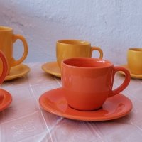 Чаши керамика за кафе, чай и капучино Румъния, снимка 5 - Сервизи - 37559293