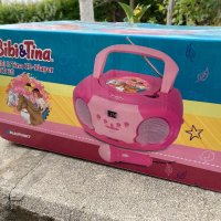 CD Player с микрофон - Blaupunkt Bibi and Tina , розов цвят, снимка 3 - Играчки за стая - 39898427