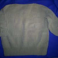 ръчно плетен пуловер от 100 %  домашна вълна, снимка 2 - Блузи с дълъг ръкав и пуловери - 35467192