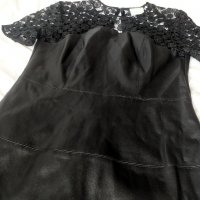 Дамска черна кожена рокля Vero Moda, снимка 7 - Рокли - 38463178