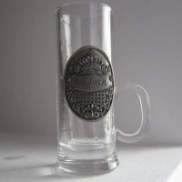 чаша с дръжка - рюмка водка герб кръст метал и стъкло, снимка 7 - Антикварни и старинни предмети - 30595289