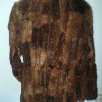 Палто от нутрия / естествена кожа с косъм, снимка 7 - Палта, манта - 16099869