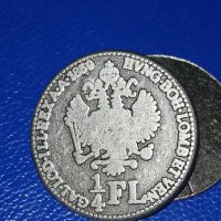 Ръкавели: Австрия ¼ флорин, 1859, снимка 6 - Антикварни и старинни предмети - 33960692