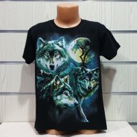 Нова детска тениска с дигитален печат Вълци, пълнолуние, Серия вълци, снимка 8 - Детски тениски и потници - 29902494