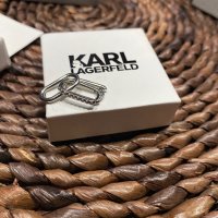 Дамски обеци Karl Lagerfeld нямалени, снимка 4 - Обеци - 42306364