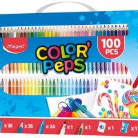 Комплект за рисуване - Maped Color Peps 100 части, снимка 2 - Други - 31775051