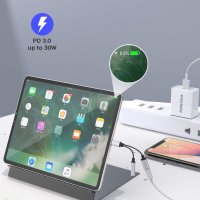 Moyago USB Type C към 3,5 мм адаптер за слушалки и зареждане, 2 в 1 AUX кабел, снимка 3 - Слушалки, hands-free - 42546738