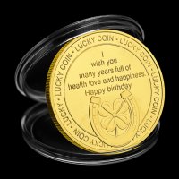 Монета с надпис честит рожден ден , Happy Birthday , Късметлийска монета, снимка 3 - Нумизматика и бонистика - 31211666