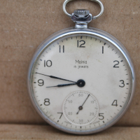 СССР джобен часовник ''Молния'' 15 камъка, снимка 3 - Антикварни и старинни предмети - 44558842