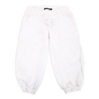 Дамски къси панталонки в бяло Modisimo - M, снимка 1 - Къси панталони и бермуди - 42889152